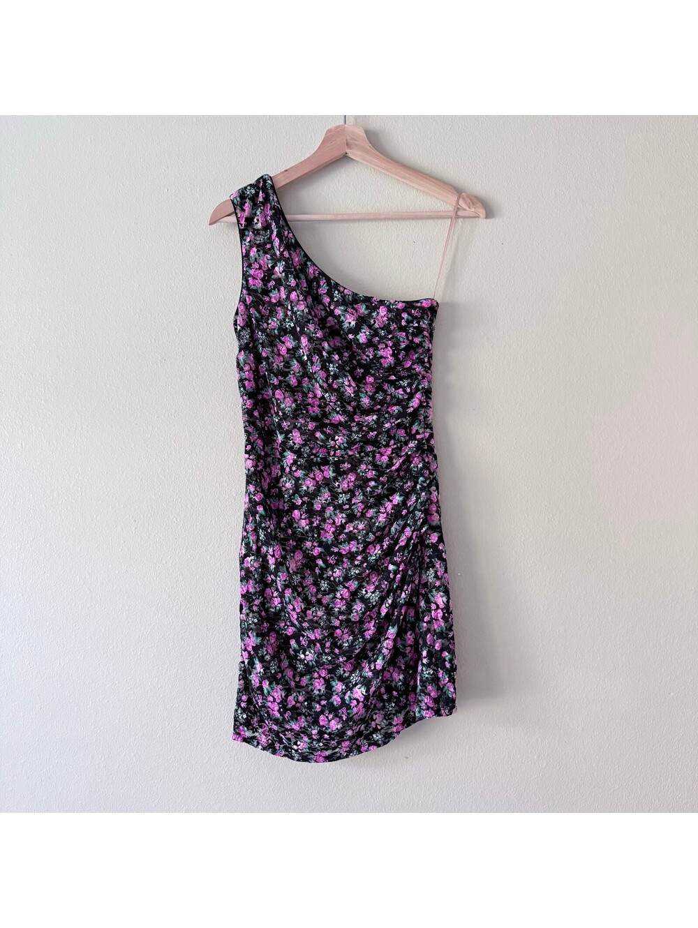 Dress The Population One-Shoulder Mini Dress Size S